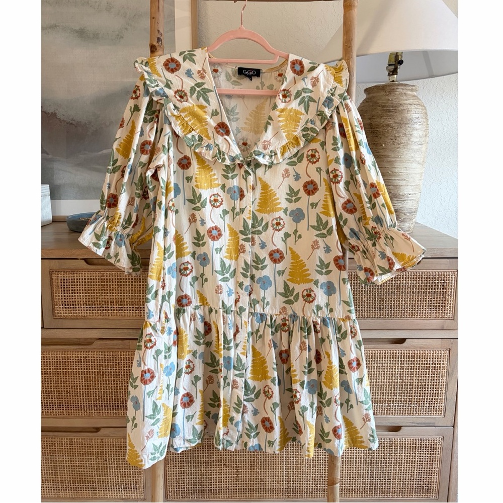 GiGiO Swing Floral Dress Sz Small